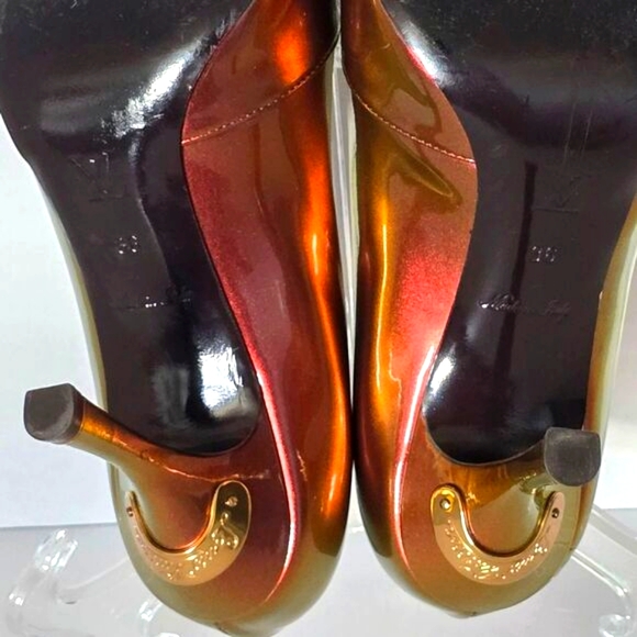 Louis Vuitton Prismatic Limited Edition Patent Leather Heels Size 36/6 - Picture 15 of 16